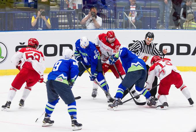 Slovenci (20. na IIHF-lestvici) so Dance v olimpijskih kvalifikacijah premagali v letih 2013 in 2016. So se pa Skandinavci izkazali na pripravljalnih tekmah, na dveh so dosegli kar 19 zadetkov. Francijo so premagali z 8:2, Južno Korejo z 11:2.  | Foto: Vid Ponikvar