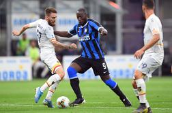 Handanović zaklenil vrata, Lukaku takoj zadel, Inter pa skočil na vrh