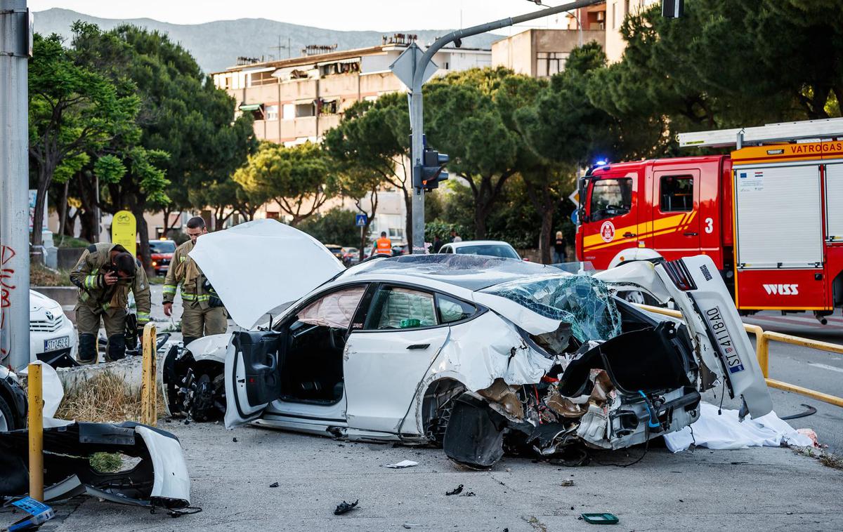 nesreča, Split | Moški jo je odnesel brez hujših poškodb. | Foto Pixsell/Zvonimir Barisin