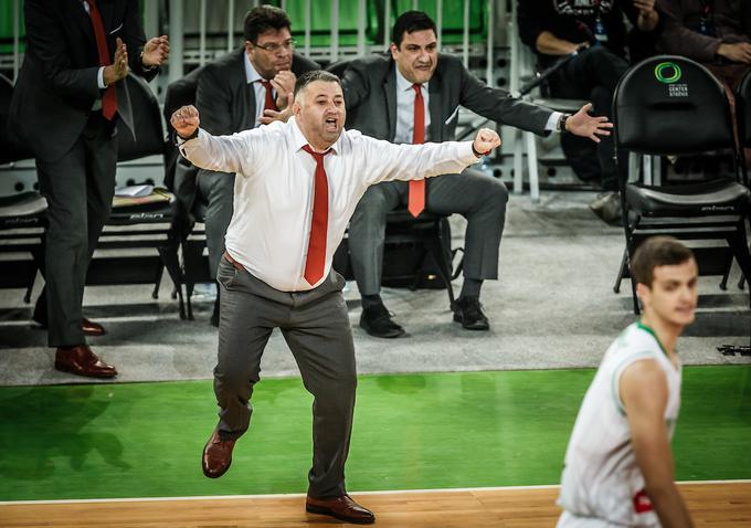 Gostujoči trener je bil zadovoljen z igro svojih izbrancev v drugem polčasu. | Foto: Vid Ponikvar/Sportida