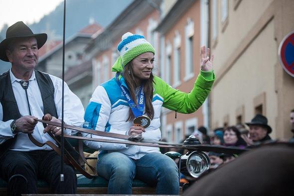 Tina Maze: Prisrčen sprejem, to je bila moja želja!