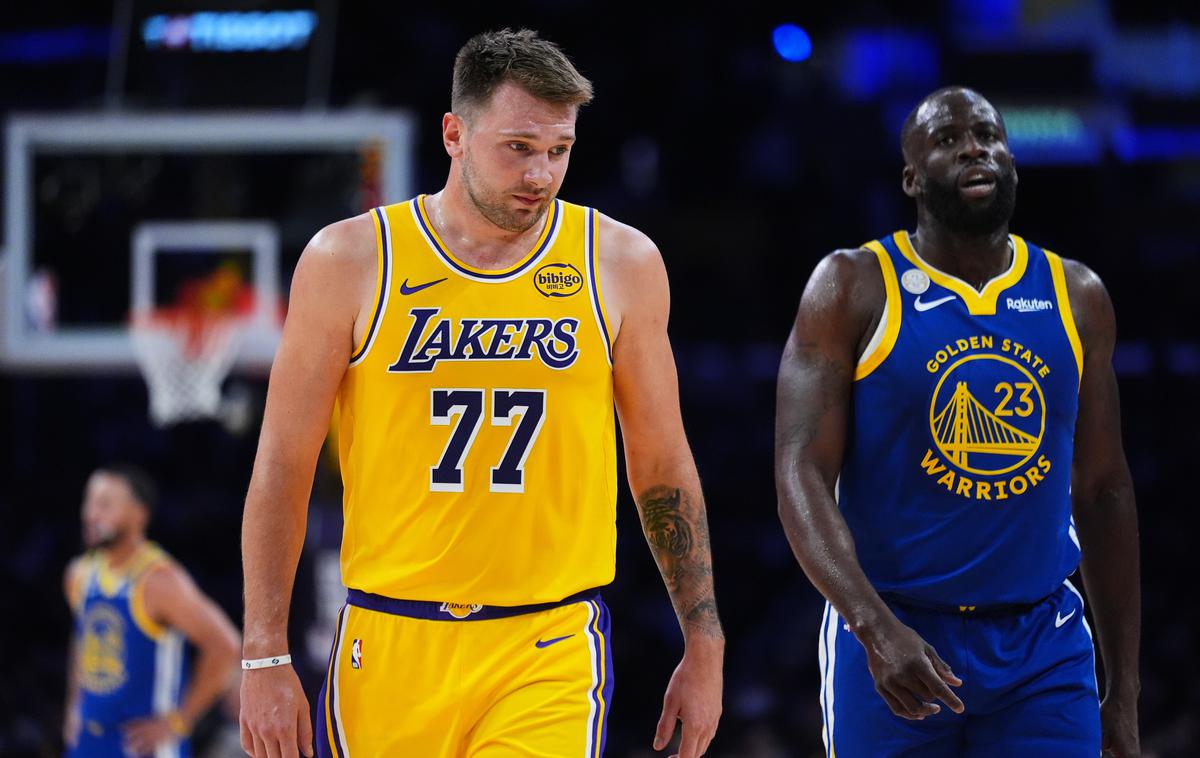 Luka Dončić | Luka Dončić je zrežiral izjemno predstavo, ki pa je ekipa LA Lakers ni kronala z zmago proti Golden State Warriors. | Foto Guliverimage
