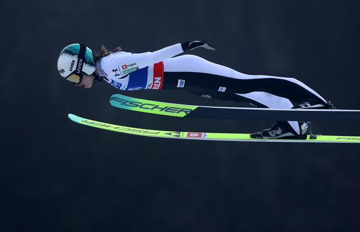 Nika Vodan je skočila do osmega mesta. | Foto: Reuters
