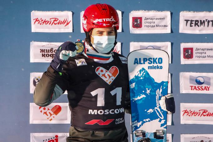 Žan Košir je letos v Moskvi na progi, ki jo je postavil prav Šušteršič, osvojil 2. mesto v paralelnem slalomu. Šušteršič bo na Rogli zakoličil veleslalomsko progo. | Foto: Guliverimage/Getty Images