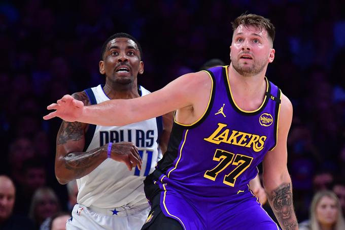 Kyrie Irving in Luka Dončić | Foto: Reuters