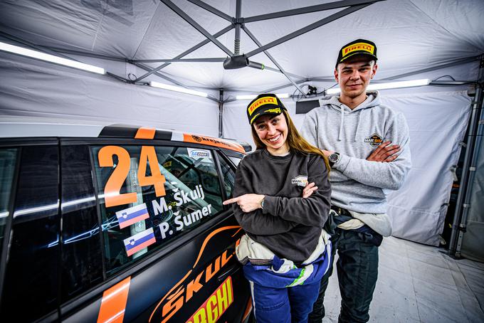 Mark Škulj in sovoznica Pia Šumer (opel corsa rally4). | Foto: Aljaž Jež