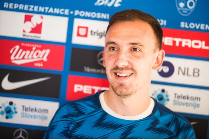 Denis Popović je v petek pri 29 letih dočakal debi v reprezentanci. Tokrat bo verjetno igral od prve minute. | Foto: Peter Podobnik/Sportida