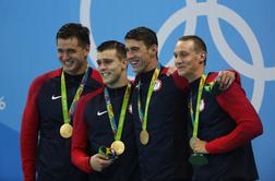 Neverjetni Michael Phelps je z ameriško štafeto prišel do 19. zlate olimpijske kolajne