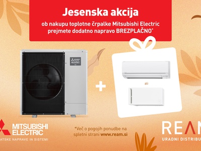 Ob nakupu toplotne črpalke prejmete klimatsko ali prezračevalno napravo brezplačno