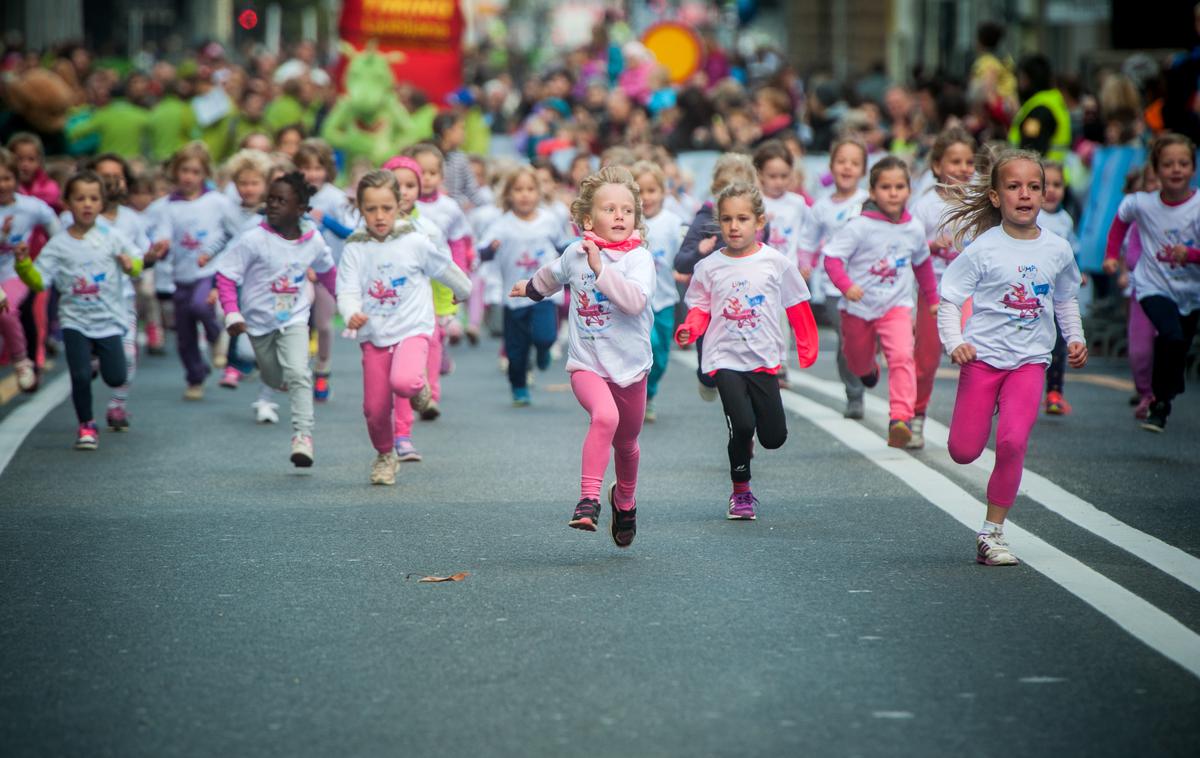 Lumpi tek | Na Ljubljanskem maratonu bodo danes tekli otroci in mladostniki, nedelja pa je rezervirana za tekače na 10, 21 in 42 kilometrov.  | Foto Bor Slana