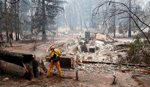 V požaru na severu Kalifornije pogrešajo že več kot tisoč ljudi