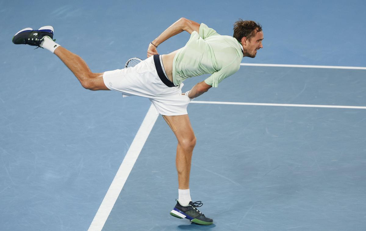 Daniil Medvedjev | Ruski teniški igralec Danil Medvedjev je razliko do prvega mesta na lestvici ATP zmanjšal na tisoč točk. | Foto Guliverimage