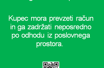 Po novem letu boste morali račun odnesti iz prodajalne