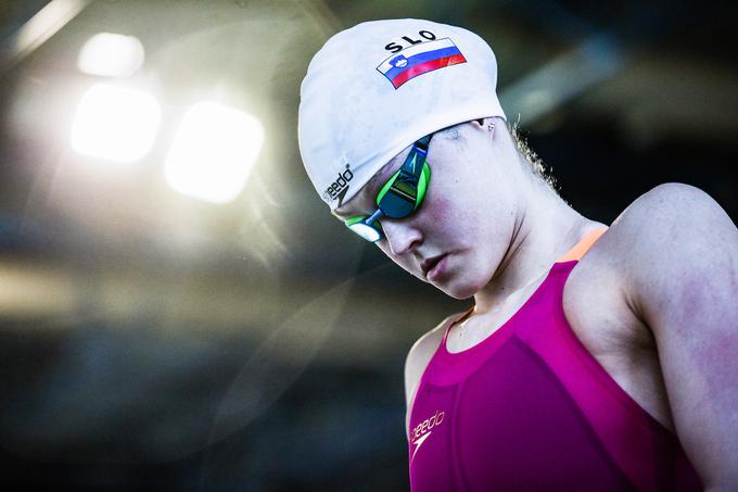 Katja Fain je slavila na 200 m mešano, nato pa se je odpovedala drugim popoldanskim nastopom. | Foto: Peter Podobnik/Sportida