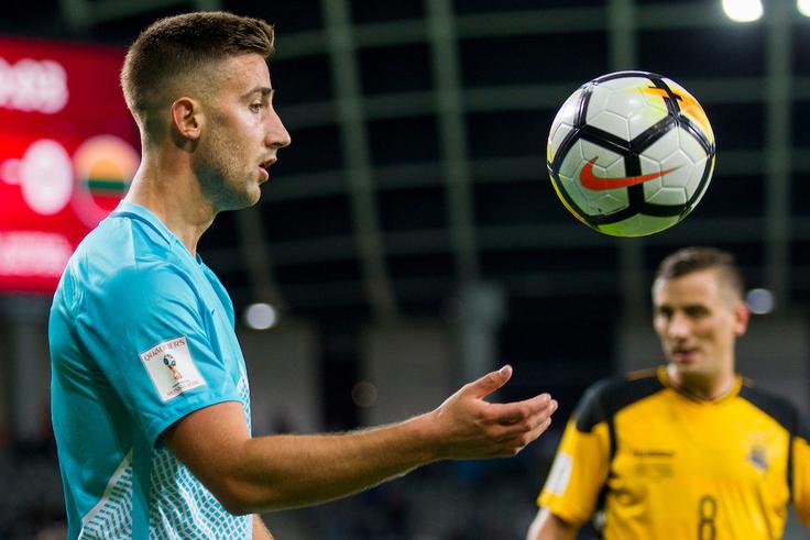 Kralj prvoligaških strelcev na Slovaškem Andraž Šporar se proti zadnjeuvrščenemu klubu Senici ni vpisal med strelce. | Foto: Urban Urbanc/Sportida
