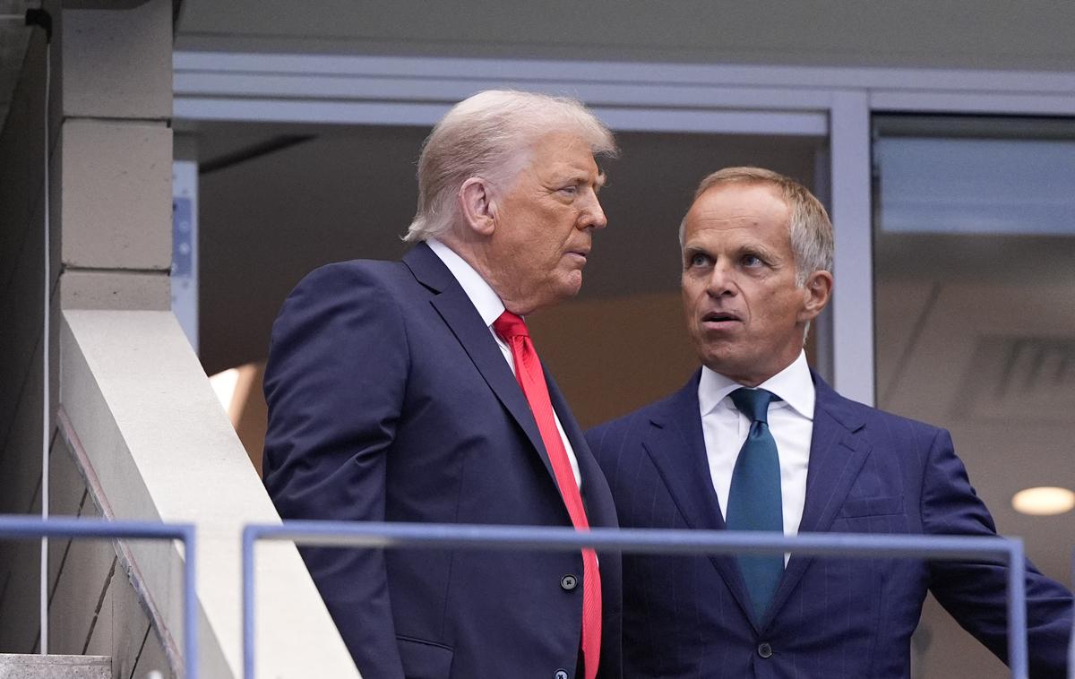 Donald Trump in Jean-Frederic Dufour | Donald Trump in švicarska zvezna predsednica Karin Keller-Sutter v telefonskem pogovoru 31. julija letos nista našla skupnega jezika. Bo šefu švicarskega Rolexa Jean-Fredericu Dufourju uspelo z osebnim stikom s Trumpom izpogajati boljši carinski sporazum z ZDA? | Foto Reuters