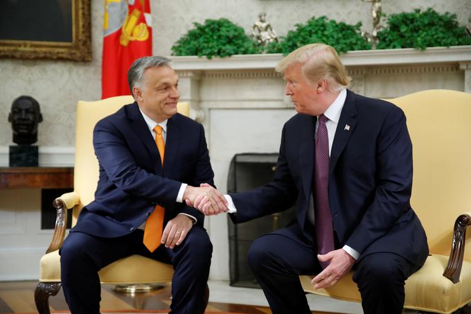 Trump v Beli hiši pohvalil Orbana | Foto: Reuters