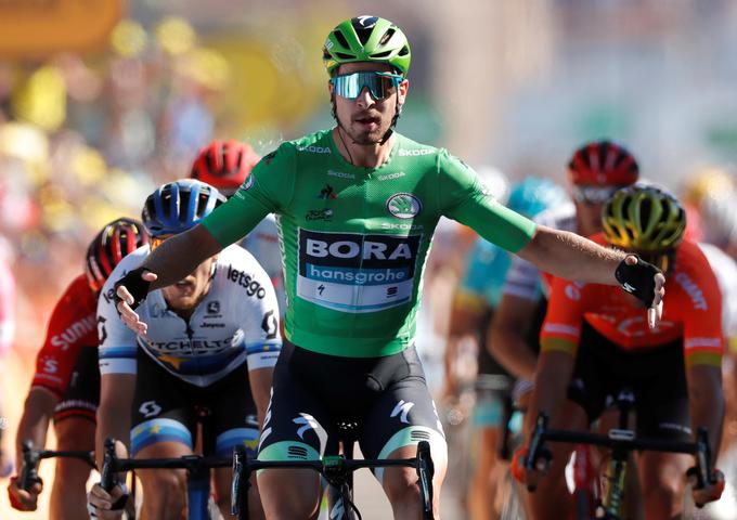 "Vsak za zmago potrebuje dober dan in nekaj sreče," je po etapni zmagi dejal Sagan. | Foto: Reuters