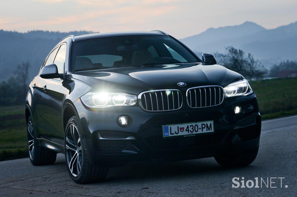 BMW X6 M 50d - fotogalerija testnega vozila