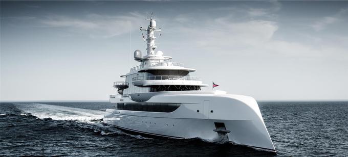 Izstopa 80-metrska jahta Excellence, ki jo je prav tako zasnoval Winch Design. Izstopa predvsem po nenavadni obliki premca. | Foto: Monaco Yacht Show