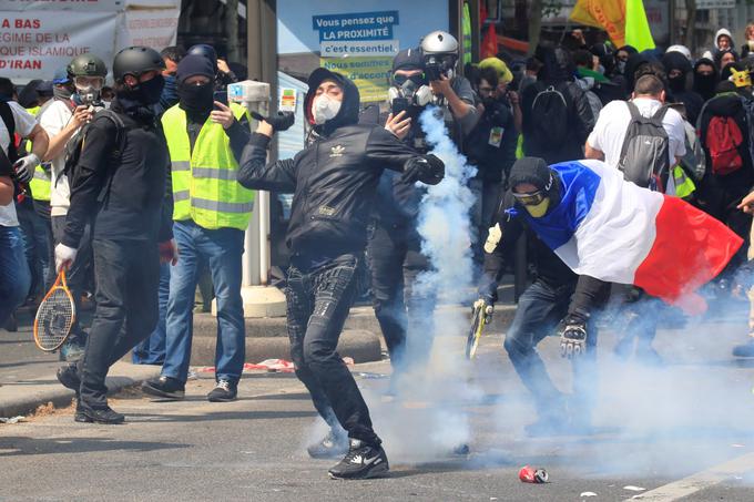Pariz, Protest, Protestniki, Rumeni jopiči | Foto: Reuters