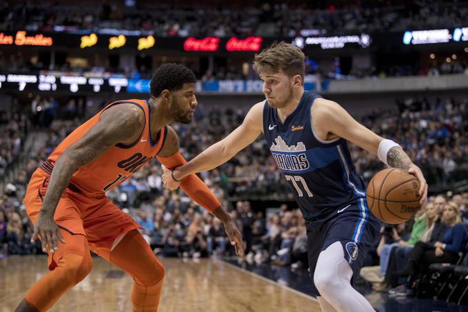 Luka Dončić Dallas Oklahoma | Foto: Reuters