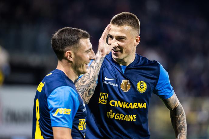 NK Celje Franko Kovačević | Velika prijatelja Mario Kvesić in Franko Kovačević v tej sezoni izstopata z asistencami in zadetki. Bosta uspešna tudi danes proti Aeku? | Foto Jure Banfi