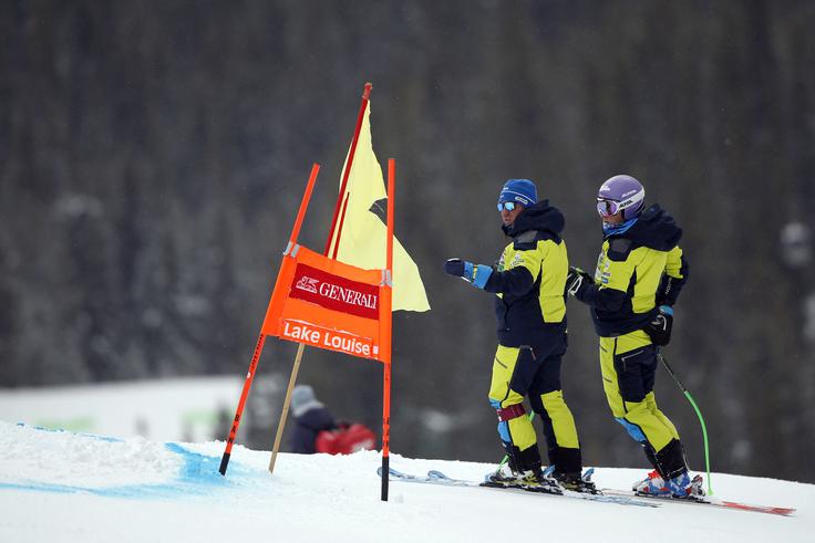Ilka Štuhec in grega Koštomaj | Foto: Getty Images