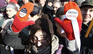 V Rusiji nadaljevanje protestov proti Putinu