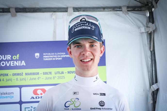 Jakob Omrzel | 19-letni kolesar Jakob Omrzel je svojo prvo dirko Po Sloveniji končal na skupno izjemnem četrtem mestu in prvem v razvrstitvi kolesarjev do 23 let. | Foto Ana Kovač