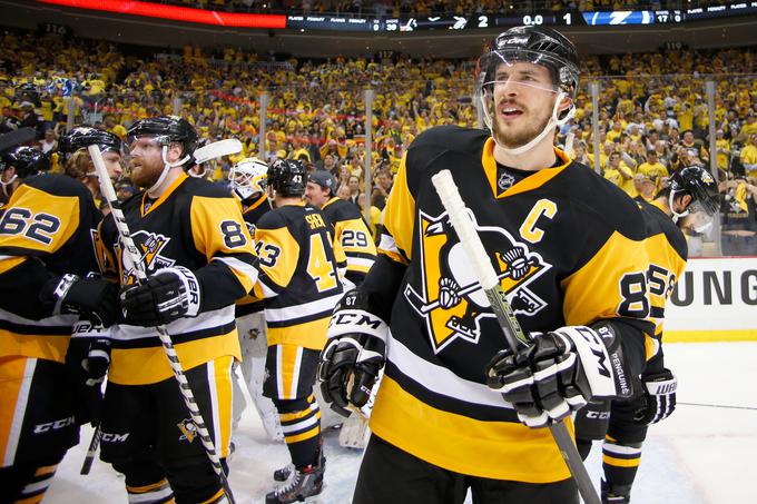 Pittsburgh Penguins in njihov kapetan Sidney Crosby so favoriti. Lovijo četrti naslov prvakov. | Foto: Guliverimage/Getty Images
