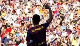 Neymarja na Camp Nouu pozdravilo 56.500 navijačev