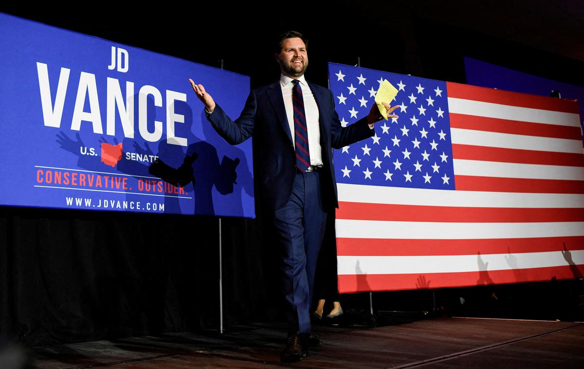 republikanski kandidat za podpredsednika J.D. Vance | Foto Reuters