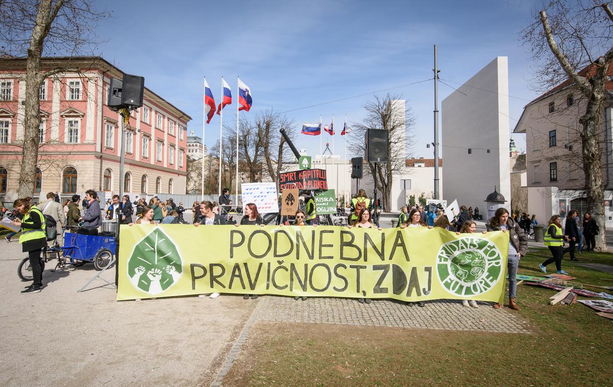 protest, podnebje, Ljubljana | Foto STA