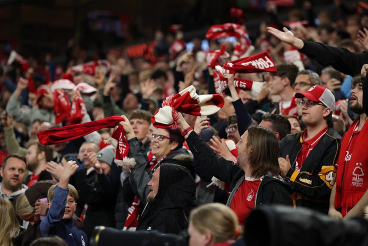Navijači Nottingham Foresta so si lahko dali duška po zmagi nad Portom. | Foto: Reuters