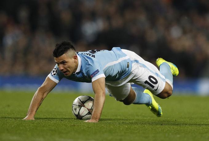Sergio Agüero bo z Manchester Cityjem sploh prvič nastopil v četrtfinalu lige prvakov. | Foto: Reuters