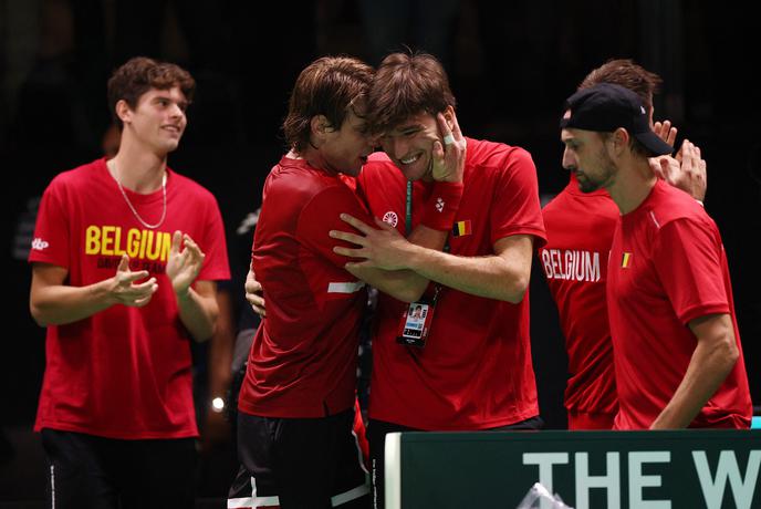 Belgija prvi polfinalist Davisovega pokala