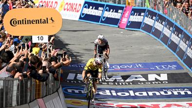 Roglič po makadamski drami izgubil dragocen čas, zmaga Woutu van Aertu