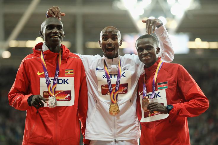 Z Joshuo Cheptegeijem (levo) sta obračunala že na svetovnem prvenstvu 2017, ko je bil Ugandčan drugi. | Foto: Getty Images