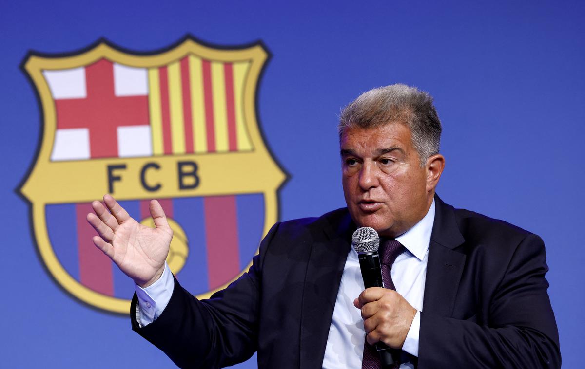 Joan Laporta | Predsednik Barcelone Joan Laporta ima načrt, kako katalonski klub spraviti v boljše finančno stanje. | Foto Reuters