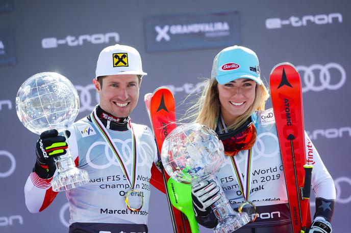 Marcel Hirscher in Mikarla Shiffrin | V svetovnem pokalu nič novega | Foto Getty Images