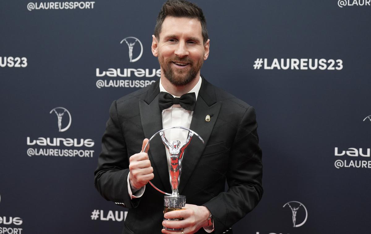 Lionel Messi | Argentinski nogometni zvezdnik in član Paris Saint-Germaina Lionel Messi je na prestižni podelitvi nagrad laureus v Parizu prejel nagrado za športnika leta. | Foto Guliverimage