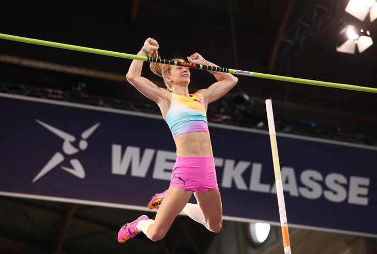 Tina Šutej je s 4,75 metra zasedla peto mesto. | Foto: Reuters