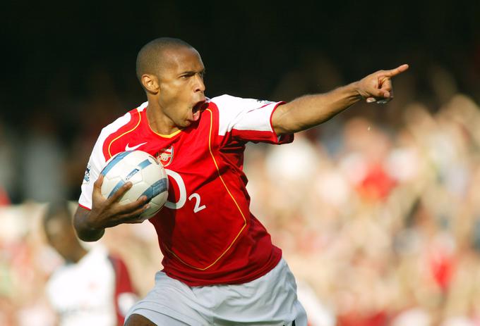 Legendarni Francoz Thierry Henry je bil z naskokom najboljši strelec takratnega Arsenala. | Foto: Reuters