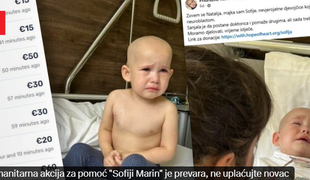 Humanitarna akcija za pomoč Sofii Marin je prevara. Ne vplačujte denarja!