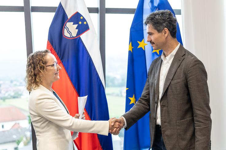 Luka Mesec Luko Mescem, Simon Maljevec in Mateja Ribič | Foto: Ana Kovač
