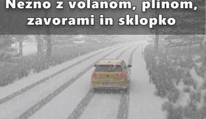 Vozniki, v soboto potrebna posebej previdna vožnja #video #foto
