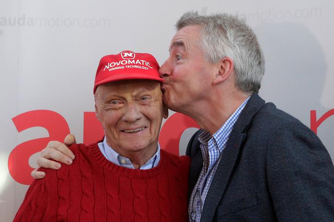 Niki Lauda in Michael O'Leary | Predsednika upravnega odbora Laudamotiona Niki Lauda in glavni izvršni direktor Ryanaira Michael O'Leary. | Foto Reuters