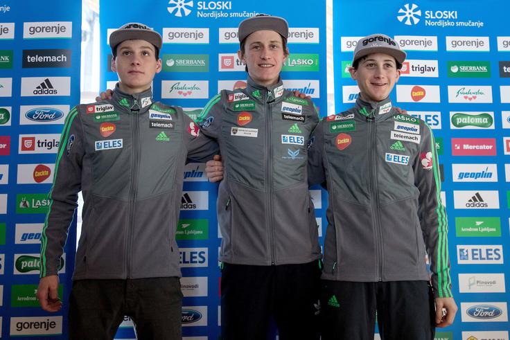 Peter in Cene sta zapuščala Oberstdorf z zadovoljstvom, Domen pa bo spet poskušal poiskati prave občutke že v soboto na skakalnici v Garmisch-Partenkirchnu. | Foto: Matic Klanšek Velej/Sportida