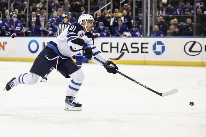 Kyle Connor | Kyle Connor je postavil končni rezultat na gostovanju Winnipega v New Yorku. | Foto Reuters